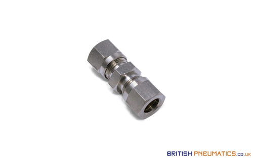 8Mm Union Compression Pneumatic Fitting (Nickel Plated Brass) General