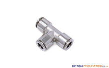 Load image into Gallery viewer, 8Mm Union Tee Push-In Fitting (Nickel Plated Brass) General