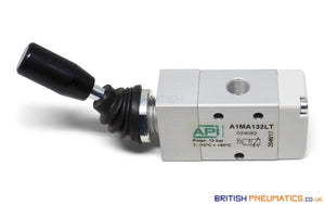 API A1MA132LT Manual Valve 1/8", 3/2 Push Pull - British Pneumatics