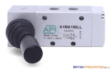 Load image into Gallery viewer, API A1MA150LL Lever Valve 1/8&quot; (Automatic Spring Return) - British Pneumatics