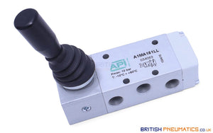 API A1MA151LL Manual Lever Valve 1/8", 5/2, Two Stable Positions Side Lever - British Pneumatics