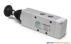 API A1MA151TT Push Button Manual Valve 1/8", 5/2, Push Pull - British Pneumatics