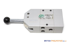 Load image into Gallery viewer, API A1MA171LT Manual Valve 1/8&quot;, 5/3, Automatic Spring Return - British Pneumatics