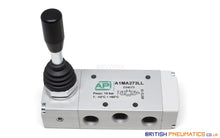 Load image into Gallery viewer, API A1MA273LL Manual Valve 1/4&quot; 5/3, Closed Centre, 3 Positions - British Pneumatics
