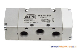 API A1P150 Pneumatic Valve 1/8"5/2 (Pneumatically Operated) - British Pneumatics