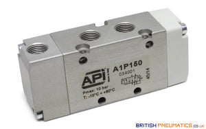 API A1P150 Pneumatic Valve 1/8"5/2 (Pneumatically Operated) - British Pneumatics