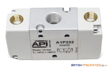Load image into Gallery viewer, API A1P232 Pneumatic Valve 1/4&quot; 3/2 (Pneumatically Operated) - British Pneumatics