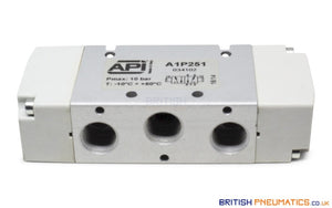 API A1P251 Pneumatic Valve 1/4" 5/2 (Pneumatically Operated) - British Pneumatics (Online Wholesale)
