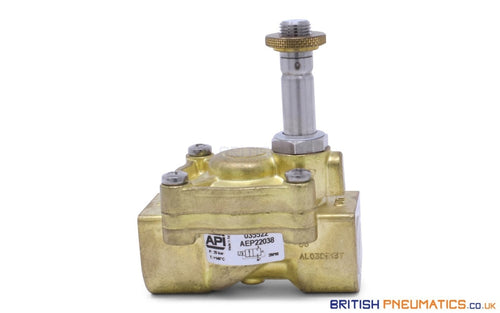 API AEP22038 Solenoid Valve for Water and Steam 3/8