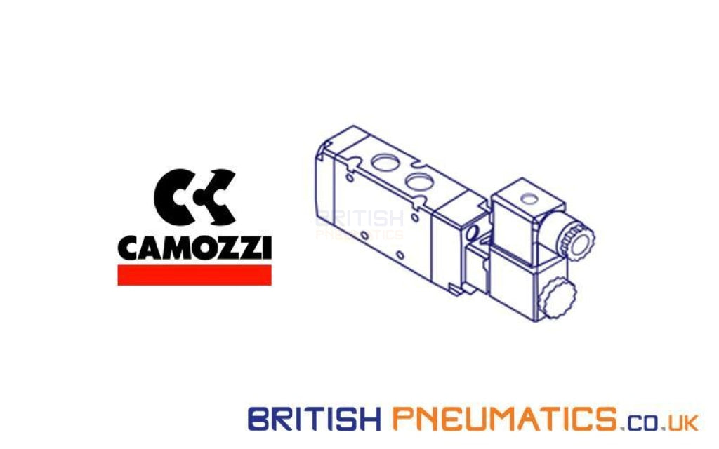 Camozzi 358 011 02 G1/8 5/2 Manual Override (358) Series 3 Electro Pneumatically Operated