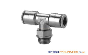 Camozzi 6432 8 1/4 Bspp And Metric With O-Ring Swivel Branch Tee Parallel Push-In Fitting General