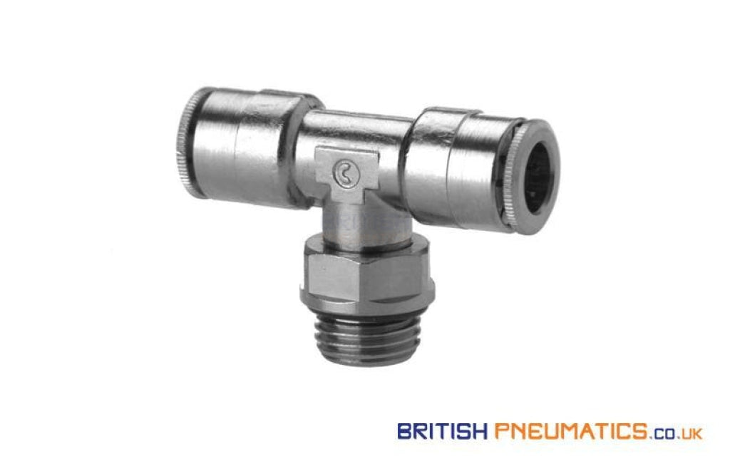 Camozzi 6432 8 3/8 Bspp And Metric With O-Ring Swivel Branch Tee Parallel Push-In Fitting General