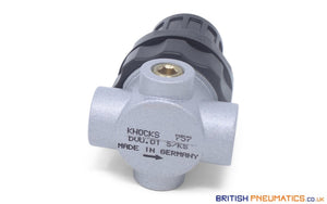 Knocks DVU.01 S/KS Relief Valve 1/4", 0.5-10bar - British Pneumatics (Online Wholesale)