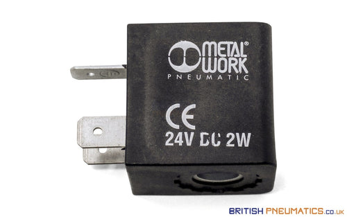 Metal Work 22 D8 BA 2W-24VDC Coil (W0215000101) - British Pneumatics (Online Wholesale)