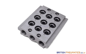 Metal Work CSA-14-03 Manifold (0222000300) 1/4" - British Pneumatics (Online Wholesale)