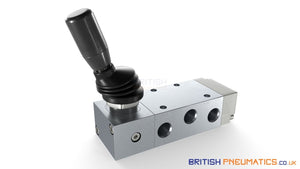 Metal Work MAV 25 VLB OO Manual Lever Valve (7010001700) 1/8", 5/2 - British Pneumatics (Online Wholesale)
