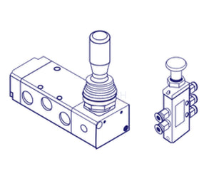 Metal Work MUSHROOM/EMERG-ROD Mini Hand Valve (W0351000014) - British Pneumatics (Online Wholesale)