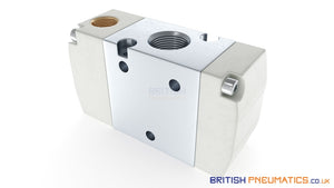 Metal Work PNV 46 PNS CC Pneumatic Pilot Valve (7030012100) 1/2" 5/3 - British Pneumatics (Online Wholesale)