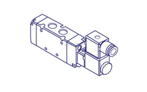 Metal Work SOV 26 SOS CC Solenoid Valve (7010022100) 1/8" 5/3 - British Pneumatics (Online Wholesale)