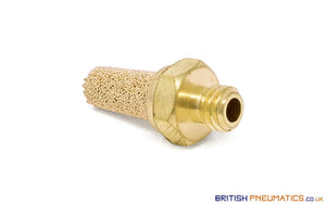 MINDMAN MSL-B-M5 (SL-M5) BRASS SILENCER - British Pneumatics