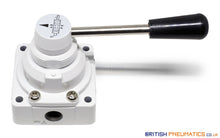 Load image into Gallery viewer, Mindman MVHC-200-4H-8A Hand Lever Valve 1/4&quot; (3 Positions) - British Pneumatics