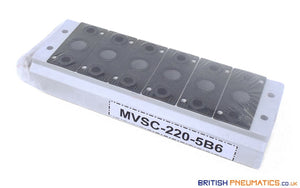 Mindman MVSC-220-5B6 Manifold (for MVSC-220 Valves) - British Pneumatics