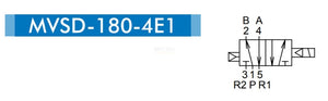 Mindman MVSD-180-4E1 AC220V Solenoid Valve 5/2 1/8" BSP - British Pneumatics (Online Wholesale)