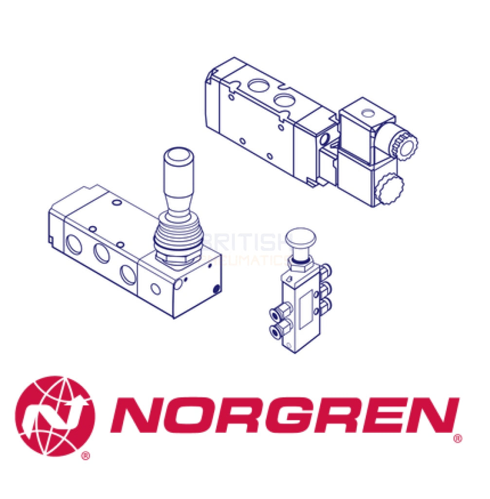 Norgren 3041002 Mechanical Valve (One WayTrip 1/8 BSP) - British Pneumatics (Online Wholesale)