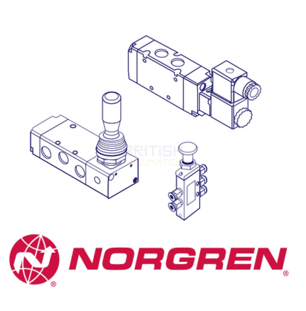 Norgren X3039402 Mechanical Valve (One WayTrip 1/8 BSP) - British Pneumatics (Online Wholesale)