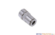 Load image into Gallery viewer, R130618 1/8 To 6Mm Female Stud Push-In Fitting (Nickel Plated Brass) General