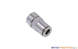 R130618 1/8 To 6Mm Female Stud Push-In Fitting (Nickel Plated Brass) General