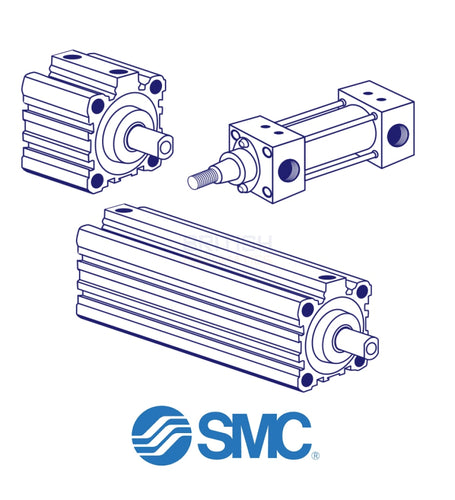 Smc C55B20-125 Pneumatic Cylinder General