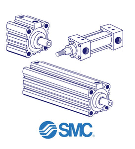 Smc Cqmb100-100 Pneumatic Cylinder General