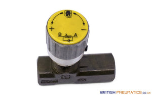 Tognella 1237/5-01-18 | 1-Way Hydraulic Flow Regulator 1/8" (Max 210 bar) - British Pneumatics (Online Wholesale)