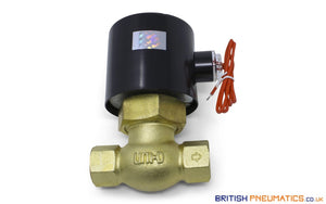 Uni-D US-15 (AC220V/DC24V) Solenoid Valve for Water & Steam 2/2 1/2" - British Pneumatics (Online Wholesale)