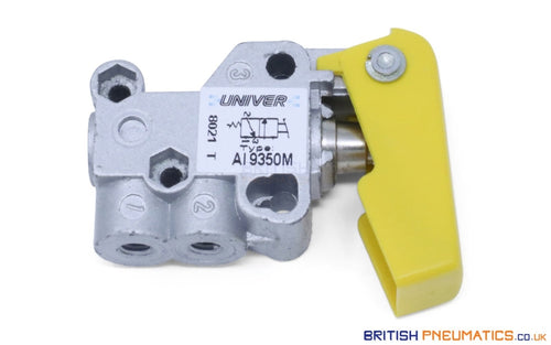 Univer AI-9350M Miniature Button Mechanical Valve - British Pneumatics (Online Wholesale)