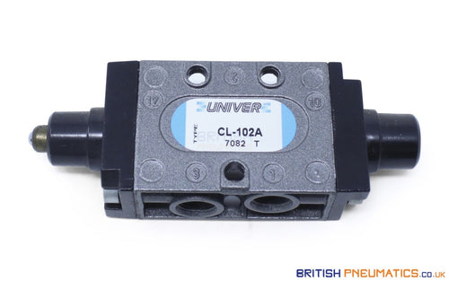 Univer CL-102A Ball-Push Mechanical Spool Valve - British Pneumatics (Online Wholesale)