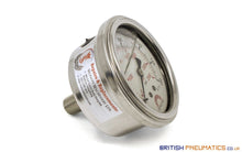Load image into Gallery viewer, Watson Stainless Steel 160 Bar Pressure Gauge (Back Entry) 1/4&quot; BSPT - British Pneumatics (Online Wholesale)