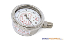 Load image into Gallery viewer, Watson Stainless Steel 300 BAR (4500 PSI) Pressure Gauge (Bottom Entry) 1/4&quot; BSPT - British Pneumatics (Online Wholesale)